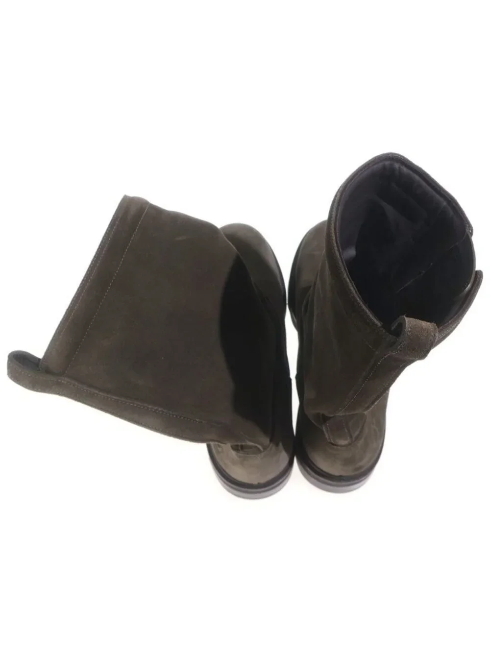 Louis Vuitton LV Logo Suede Leather Engineer Boots Brown